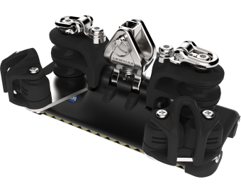 Size 2 HTX TB Car With Upstand, Double Control Sheaves, Becket & Cleat