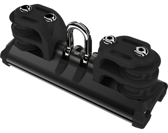 Size 2 SR Car With Shackle, 2 Double CL Sheaves