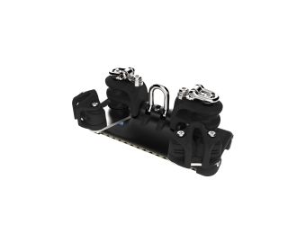 HTX TB Car With Shackle, Double Control Sheaves, Becket & Cleat