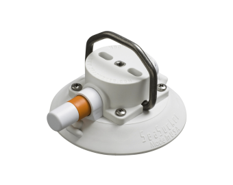 4.5" SEASUCKER SS D-RING VACUUM MOUNT WHITE