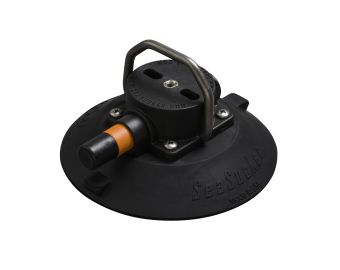 6" SEASUCKER SS D-RING VACUUM MOUNT BLACK
