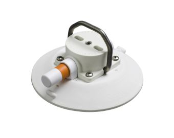 6" SEASUCKER SS D-RING VACUUM MOUNT WHITE