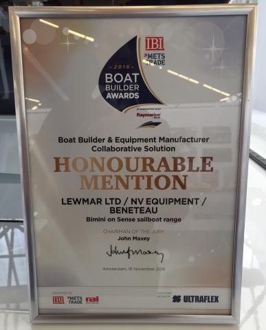 boat builder awards 2016 lewmar